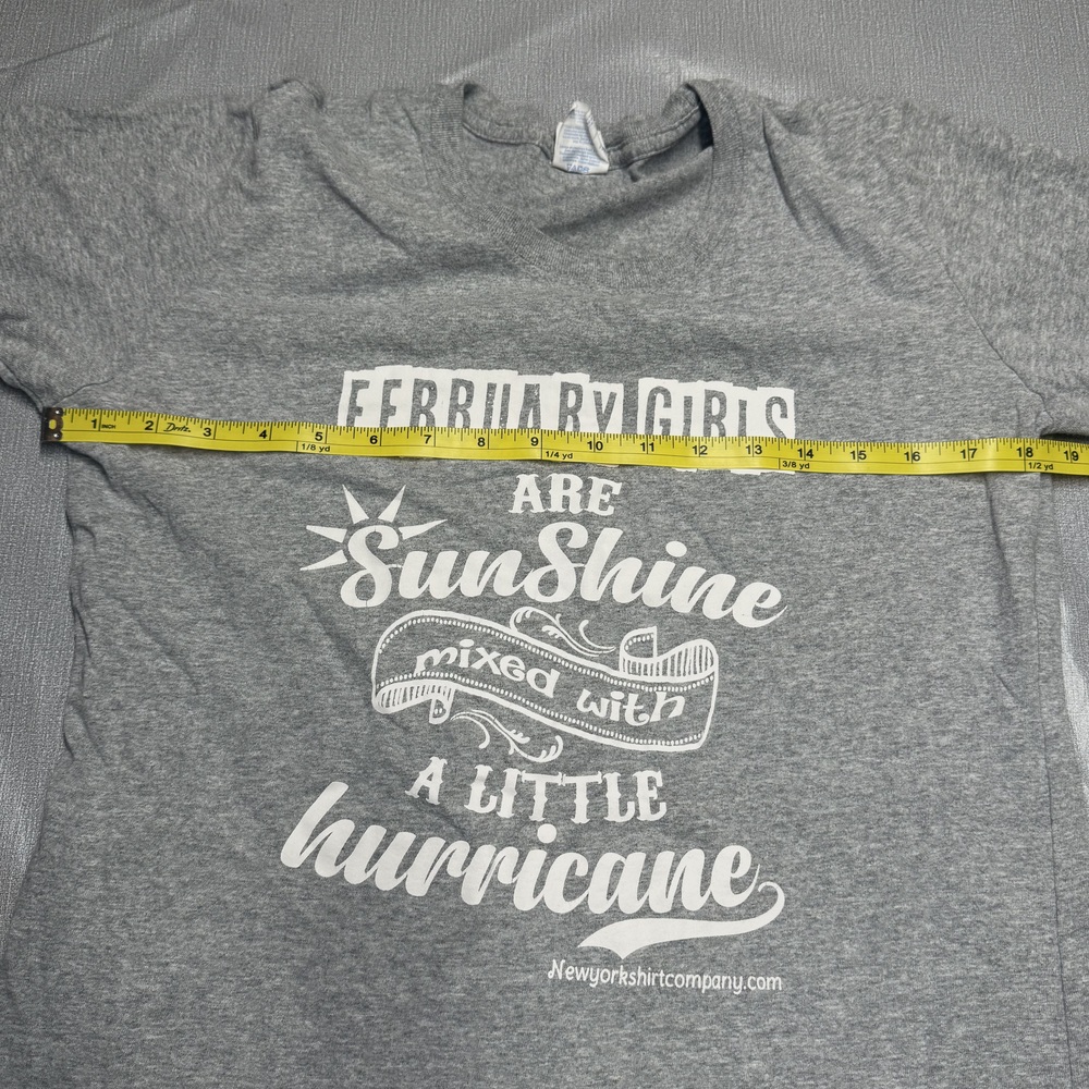 February Girls Sunshine Hurricane Graphic Tee Medium Gray - Picture 5 of 8